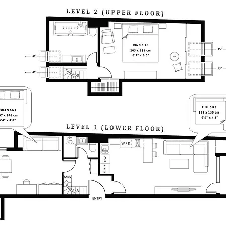 Unique Luxurious Jacuzzi Penthouse Duplex In Center! 2 Baths! Free Parking! * 索菲亞